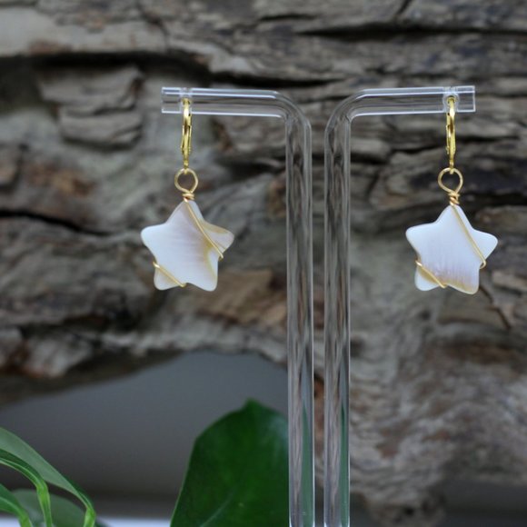 Earrings / gold-plated / hypoallergenic - Picture 3 of 6